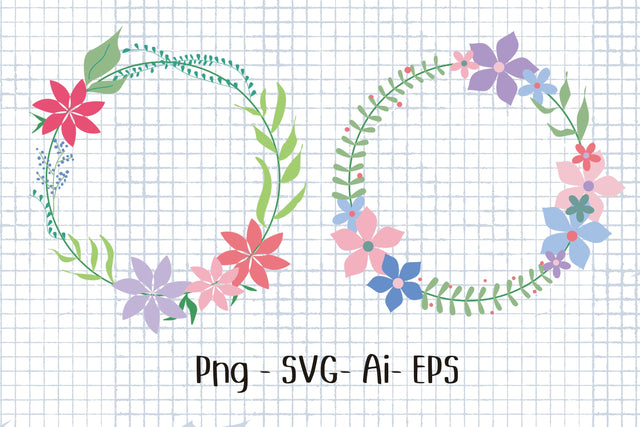 Flower Wreath 2 SVG Aisyah 