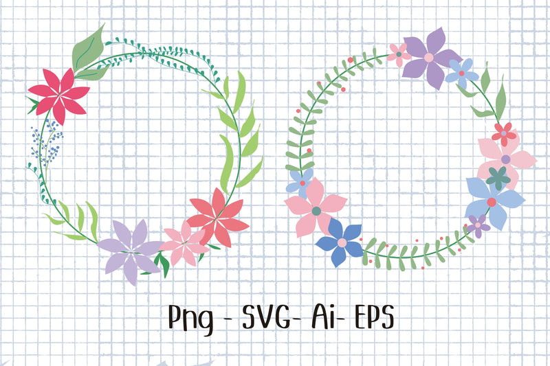 Flower Wreath 2 SVG Aisyah 