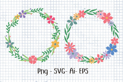 Flower Wreath 3 SVG Aisyah 