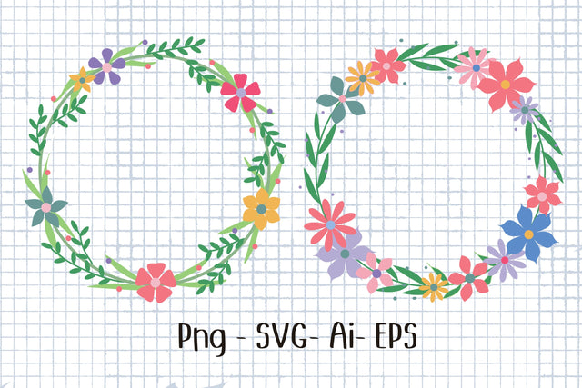 Flower Wreath 3 SVG Aisyah 
