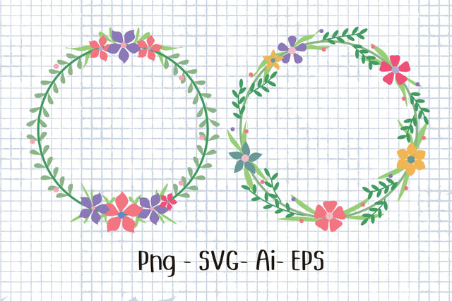 Flower Wreath 5 SVG Aisyah 