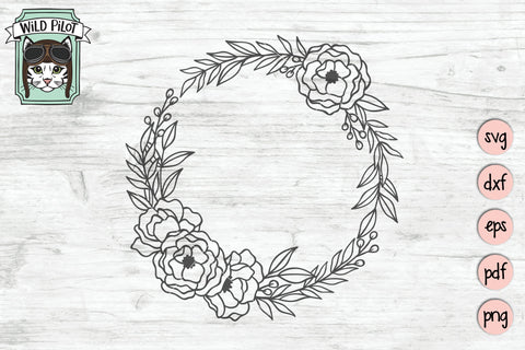 Flower Wreath - So Fontsy