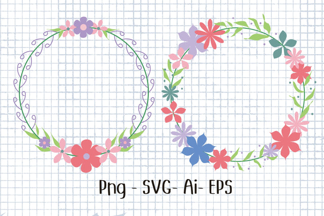 Flower Wreath SVG Aisyah 