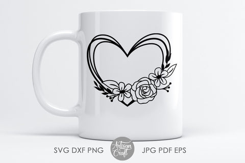 Flower Wreath SVG, Apple frame SVG Artisan Craft SVG 