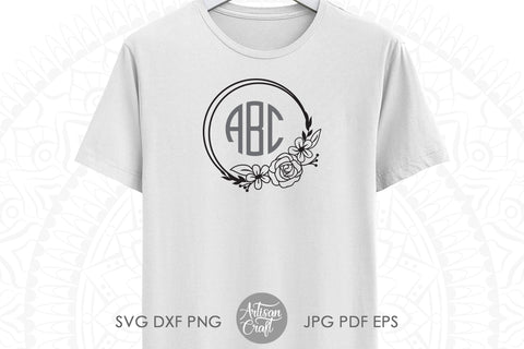 Flower Wreath SVG, Apple frame SVG Artisan Craft SVG 