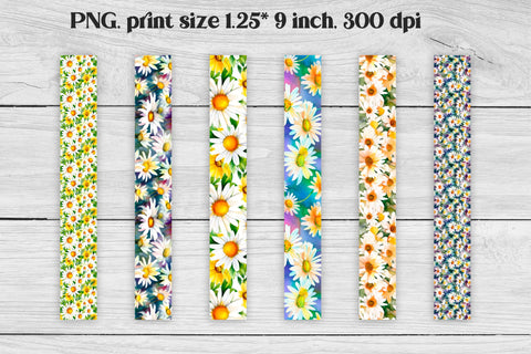 Flower wristlet keychain | Daisy key fob wristlet Sublimation Svetana Studio 