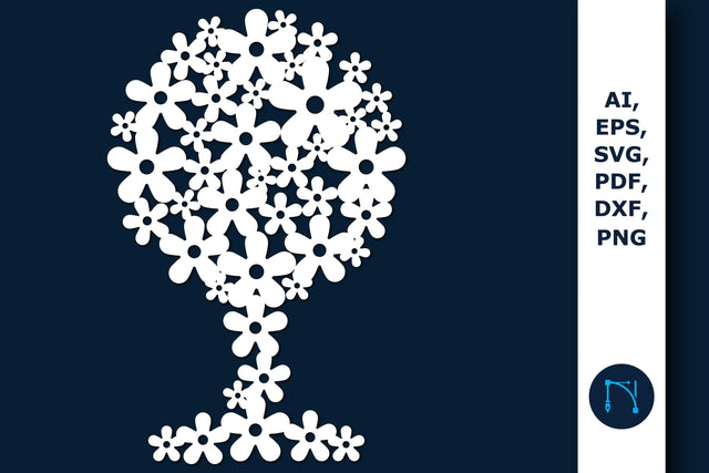 Flowering tree paper cut svg SVG MD JOYNAL ABDIN 
