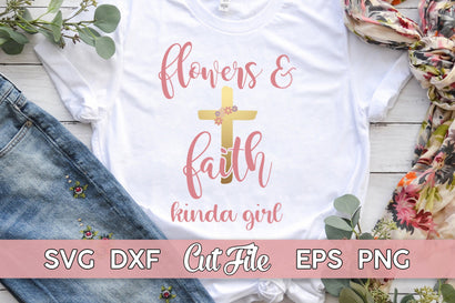 Flowers and Faith SVG | Cross Clip Art SVG Maggie Do Design 