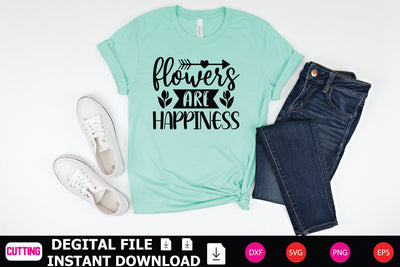 Flowers Are Happiness SVG Shahin alam 
