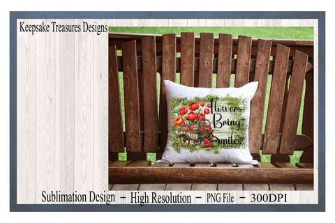 Flowers Bring Smiles, Rustic Flora Wagon, PNG For Sublimation Design, Leopard and Wood, Digital Download, Sublimation Printing Sublimation Keepsake Treasures Designs LLC. 