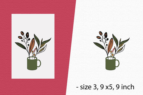 Flowers Card, Flowers illustrations SVG Rupkotha 