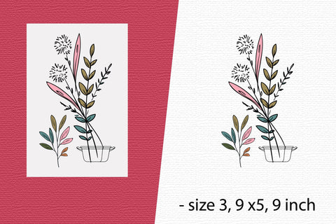 Flowers Card, Flowers illustrations SVG Rupkotha 