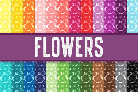 Flowers Digital Paper Sublimation Old Market 