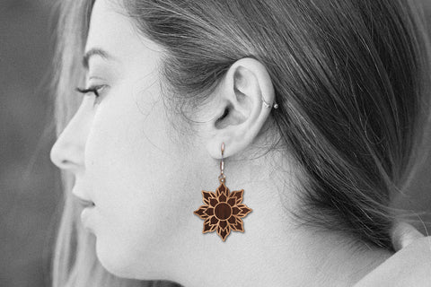 Flowers Earrings Bundle - svg eps ai png pdf SVG zafrans studio 