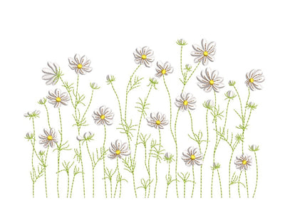 Flowers Embroidery Design, 5 sizes, Instant Download Embroidery/Applique DESIGNS Nino Nadaraia 
