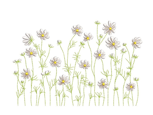 Flowers Embroidery Design, 5 sizes, Instant Download Embroidery/Applique DESIGNS Nino Nadaraia 