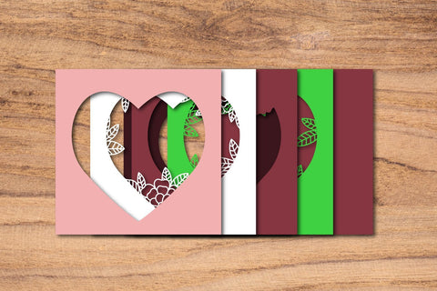 Flowers Frame 3d Layered Svg Cut Files SVG dadan_pm 