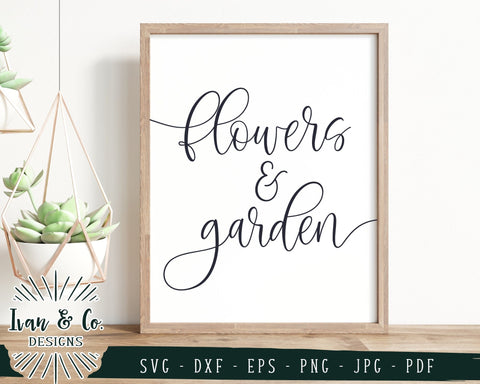 Flowers & Garden SVG Files | Flowers Svg | Spring Sign Svg | Farmhouse Svg | Commercial Use | Cricut | Silhouette | Digital Cut Files | JPG DXF PNG (782710465) SVG Ivan & Co. Designs 