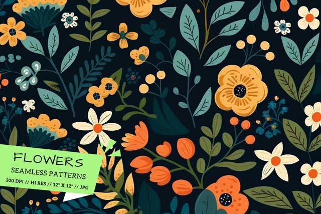 flowers in the garden, background with flowers Digital Pattern FloridPrintables 