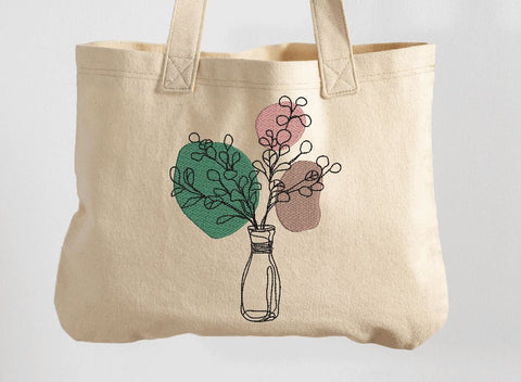 Flowers in Vase 2 Machine Embroidery Design Embroidery/Applique DESIGNS Angie 