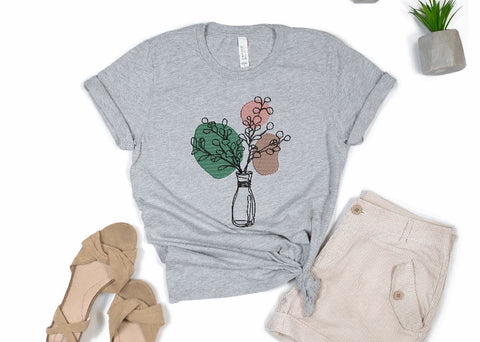 Flowers in Vase 2 Machine Embroidery Design Embroidery/Applique DESIGNS Canada Embroidery 