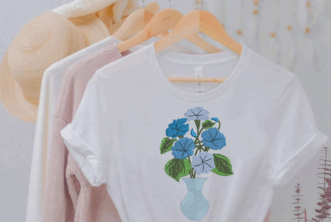 Flowers in Vase Machine Embroidery Design Embroidery/Applique DESIGNS Angie 