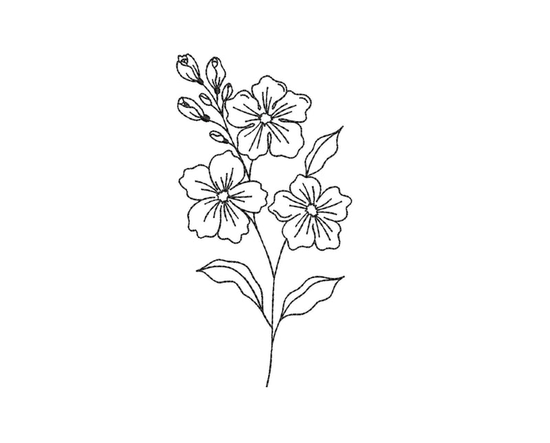 Flowers Machine Embroidery Design, 4 sizes Embroidery/Applique DESIGNS Nino Nadaraia 