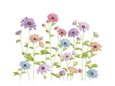 Flowers Machine Embroidery Design, 4 sizes, Instant Download Embroidery/Applique DESIGNS Nino Nadaraia 