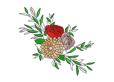 Flowers Machine Embroidery Design Embroidery/Applique DESIGNS Angie 