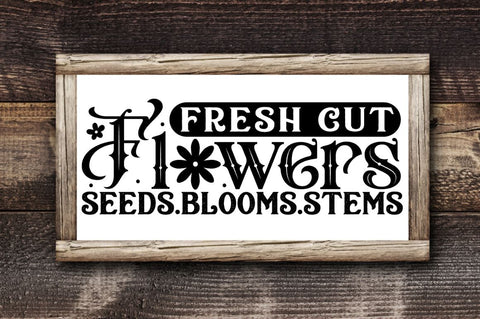 Flowers Market Farmhouse Sign Svg Bundle SVG Regulrcrative 
