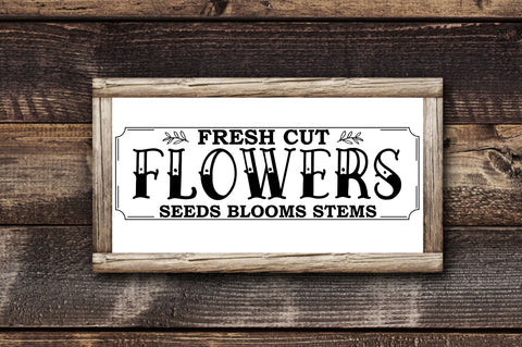 Flowers Market Farmhouse Sign Svg Bundle SVG Regulrcrative 