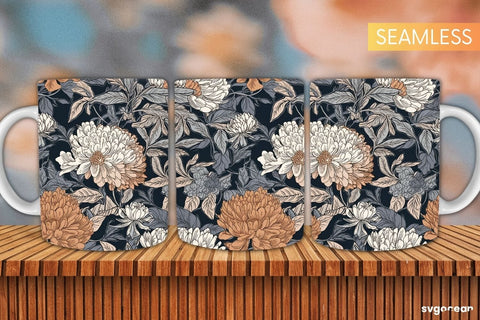 Flowers Mug Wraps Bundle | 11 oz | Sublimation Sublimation SvgOcean 