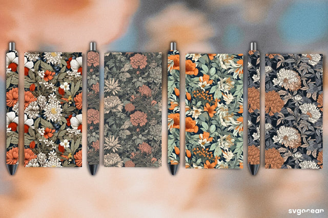 Flowers Pen Wraps Bundle | Sublimation Sublimation SvgOcean 