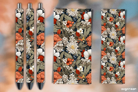 Flowers Pen Wraps Bundle | Sublimation Sublimation SvgOcean 