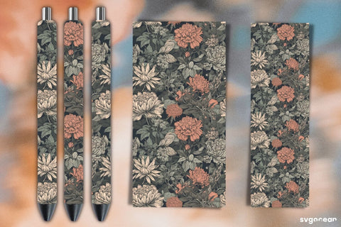 Flowers Pen Wraps Bundle | Sublimation Sublimation SvgOcean 