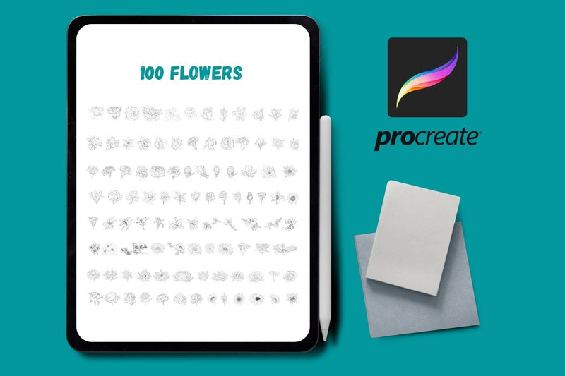 Flowers Procreate Stamps SVG SvgOcean 