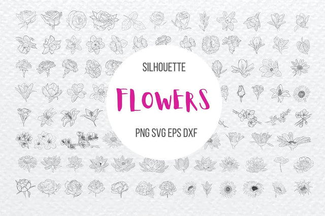 Flowers Silhouette Bundle SVG SvgOcean 