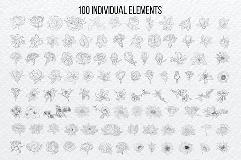 Flowers Silhouette Bundle SVG SvgOcean 