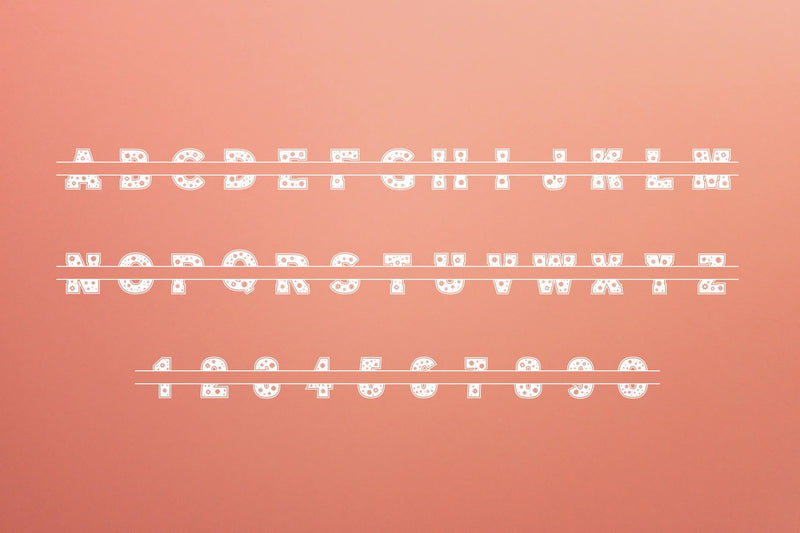 Flowers Split Monogram Font - So Fontsy