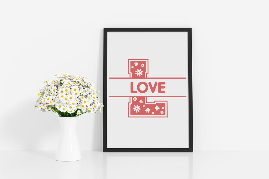 Flowers Split Monogram Font - So Fontsy