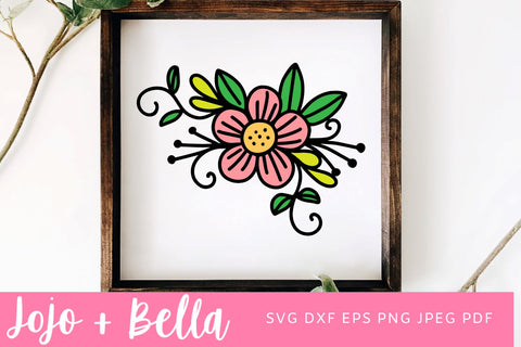 Flowers svg, Bouquet svg, flower svg, botanical svg, Floral SVG, Wedding Svg, Shirt Svg, Cricut project, Silhouette Cameo, Cricut Joy SVG Jojo&Bella 