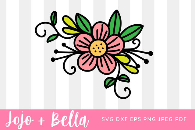 Flowers svg, Bouquet svg, flower svg, botanical svg, Floral SVG, Wedding Svg, Shirt Svg, Cricut project, Silhouette Cameo, Cricut Joy SVG Jojo&Bella 