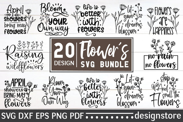 Flower's Svg Bundle SVG designstore 