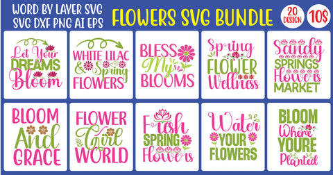 Flowers SVG Bundle SVG MStudio 