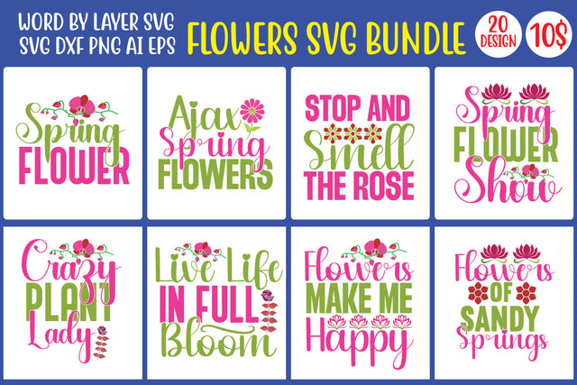 Flowers SVG Bundle SVG MStudio 