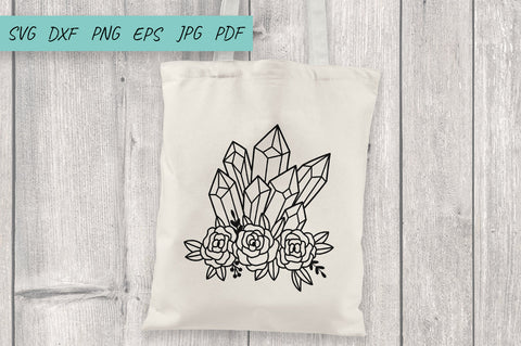 Flowers SVG, Crystals SVG, Crystal with roses SVG Irina Ostapenko 