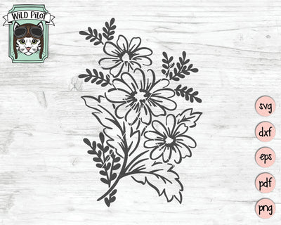 Flowers SVG Cut File SVG Wild Pilot 
