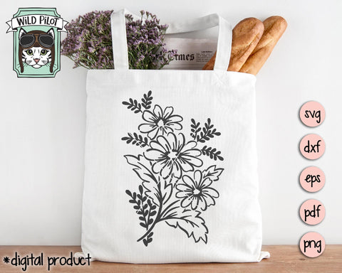 Flowers SVG Cut File SVG Wild Pilot 