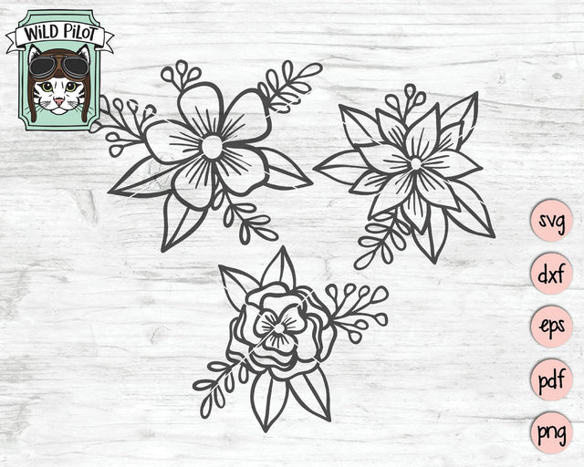 Flowers SVG Cut File SVG Wild Pilot 