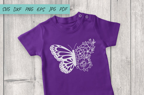 Flowers SVG, Floral Butterfly Bundle SVG, Butterfly SVG SVG Irina Ostapenko 